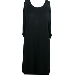 Riller & Fount Dress Womens Sz 1 US S Black Cocktail Midi Modal Knit Stretch